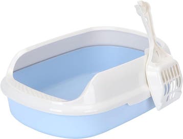 Kattenbak - Kattentoilet - 48x35x18 cm - Blauw - Nobleza •, Verzenden, Nieuw