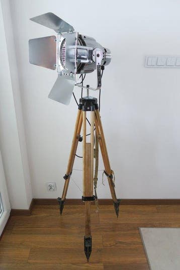 Theater Lamp - Lampadaire - Aluminium, Acier, Bois