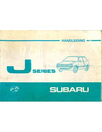 1984 SUBARU JUSTY INSTRUCTIEBOEKJE NEDERLANDS