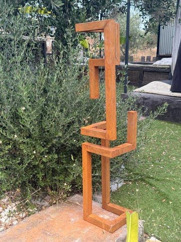 Ana Lucia B.M - Sculpture Corten - XL - No Reserve