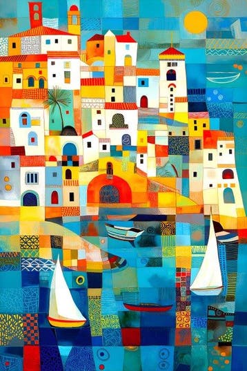 Jowita Skalska - Town Above the Sea XXL