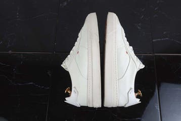 Santoni - Gloria Low top trainer- White Calf - Sneakers -, Nieuw