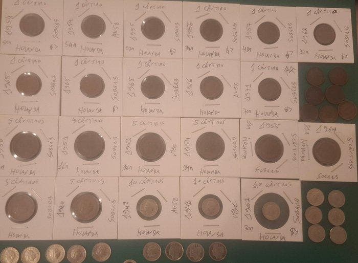 Nederland. 1882/2000 Lot of 55 coins incl. 1 silver (Zonder, Postzegels en Munten, Munten | Nederland