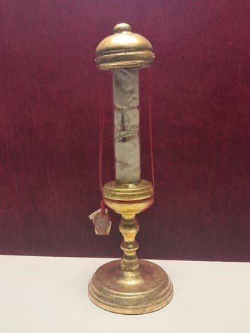Reliekhouder - Hout, Glas, Textiel - 1850-1900 - Doorn van