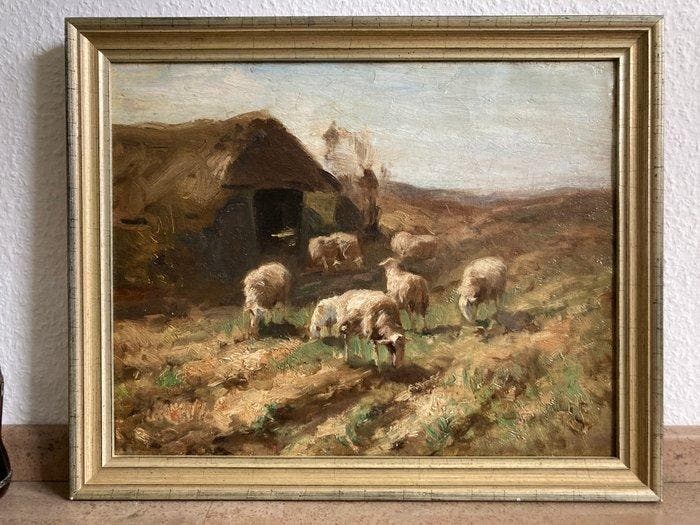 Nederlandse school (XIX) - Quiet Afternoon on the Heath, Antiek en Kunst, Kunst | Schilderijen | Klassiek