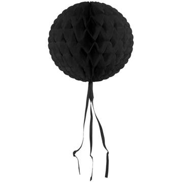 Honeycomb Bal Zwart Franje 30cm, Verzenden