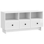 vidaXL TV Kast met lade Hoogglans Wit 102 x 34,5 x 50 cm, Verzenden, Nieuw