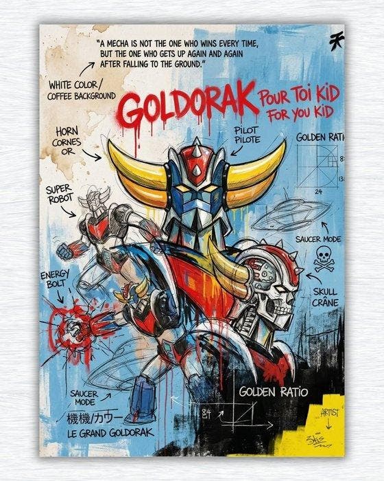 SKE - GOLDORAK – ANATOMIE D’UN MYTHE, Antiek en Kunst, Kunst | Designobjecten