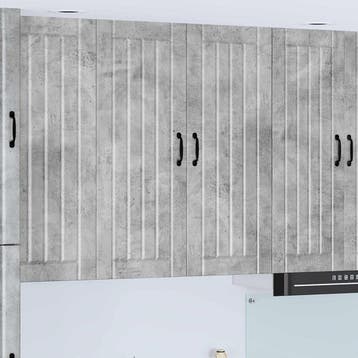 vidaXL Wandkast LUCCA Betongrijs 80 x 31 x 100 cm Bewerkt, Verzenden
