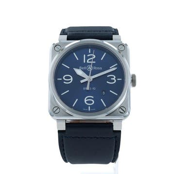 Bell & Ross - BR03-92 Steel Date - Zonder minimumprijs -
