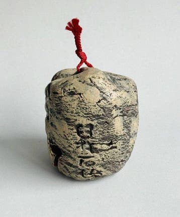Decoratief ornament - Handgesneden Boeddha-bel