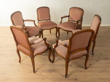 Stoel (6) - Eik - Klassieke Rococo-stoelen, Antiek en Kunst