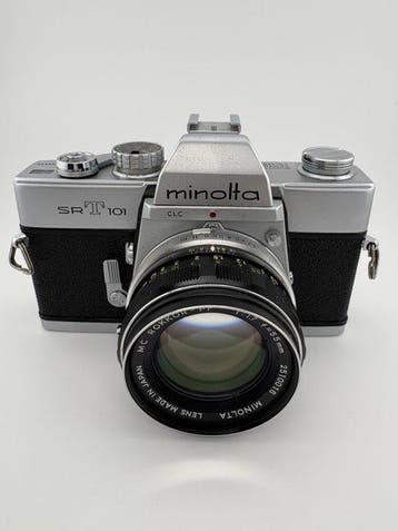 Minolta SR T 101 MC rokkor -PF 55mm f/1.7 Appareil photo, Nieuw