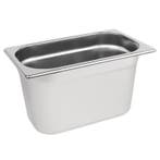GN-Bak | RVS | 1/4 GN | Hoogte 150mm | 265x162x150(h)mm, Verzenden, Nieuw in verpakking