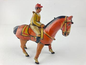 Keim & Co - Blikken speelgoed - Tin wind-up horse with