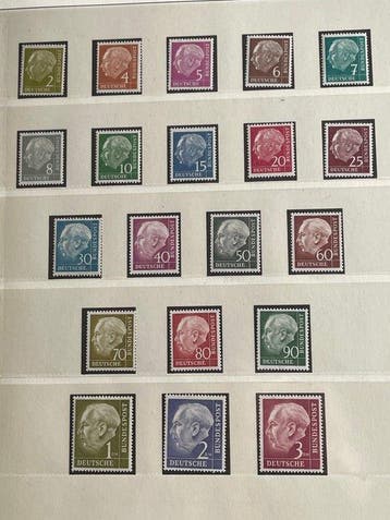Duitsland, Bondsrepubliek 1954/1995 - Zeer nette postfrisse