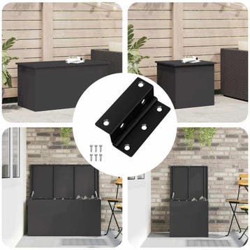 vidaXL Scharnier 537 st Zwart 38 x 17 x 60 mm IJzer, Verzenden