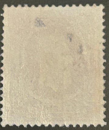 België 1876 - Leopold II - 1 frank Mauve - goed gecentreerd