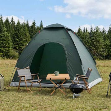 vidaXL Kamperen tent 2-persoons Leger Groen, Verzenden, Nieuw