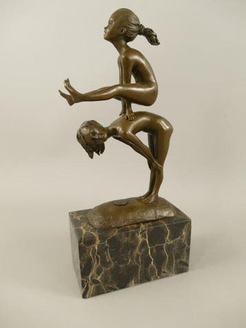 J.B.Deposee - Milo (1910-1978) - Figuur - ***TWO YOUNG GIRLS, Antiek en Kunst