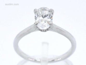 Witgouden exclusieve ring met een diamant van..., Handtassen en Accessoires, Ophalen, Nieuw