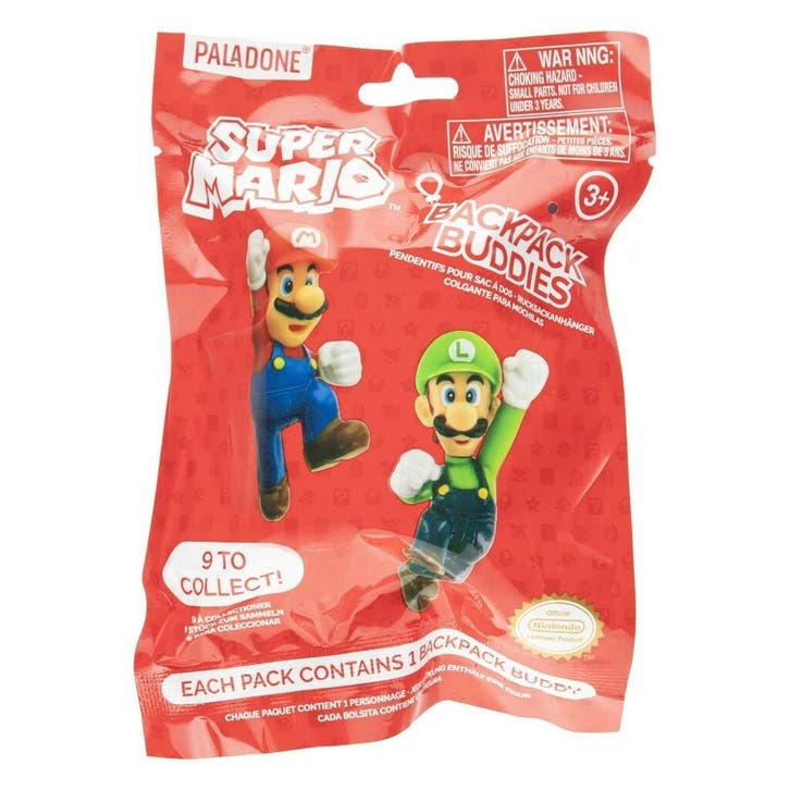 Super Mario Backpack Buddy Sleutelhanger (Random), Verzamelen, Film en Tv, Nieuw, Ophalen of Verzenden