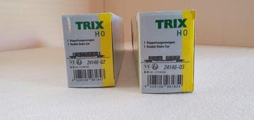 Trix H0 - Modeltrein goederenwagonset (2) - DB AG, Nieuw