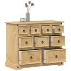 vidaXL Ladekast Corona 101x45x82 cm massief grenenhout, Verzenden, Nieuw