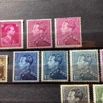 Belgique 1936/1936 - Belgique, année 1936 : tous les timbres, Gestempeld