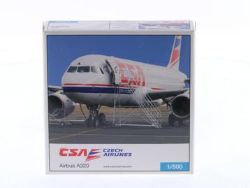 Schaal 1:500 Herpa 507981 Airbus A320 CSA Czech Airlines..., Ophalen of Verzenden