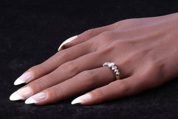 Ring - 18 karaat Geel goud - Diamant - Victoriaanse tijd
