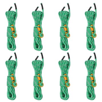 vidaXL Tentscheerlijnen met spanners 8 st reflecterend 4 m 4, Caravans en Kamperen, Verzenden, Nieuw
