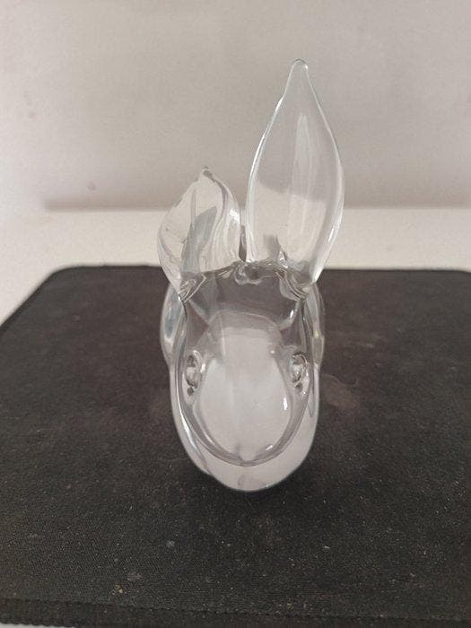 Daum - sculptuur, lapin - 12 cm - Kristal, Antiquités & Art, Curiosités & Brocante