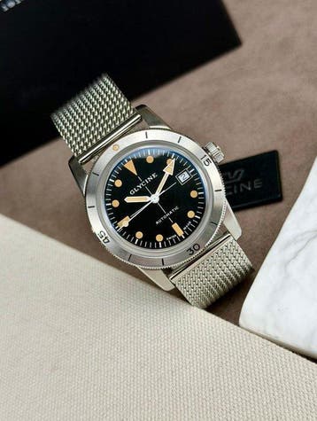 Glycine - Sea Kraken Automatic Date Black - GL0504 - Heren -, Bijoux, Sacs & Beauté, Montres | Hommes
