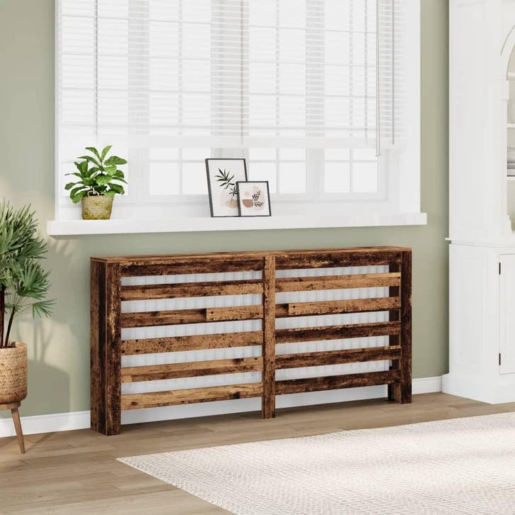 vidaXL Radiatorombouw 175x20x82 cm bewerkt hout oud hout, Bricolage & Construction, Chauffage & Radiateurs, Envoi