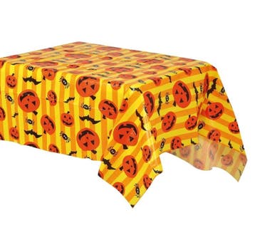 Halloween Pompoen Tafelkleed 1,3m, Verzenden, Nieuw