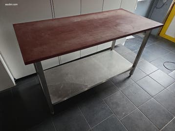 Werktafel met teflon blad en legger