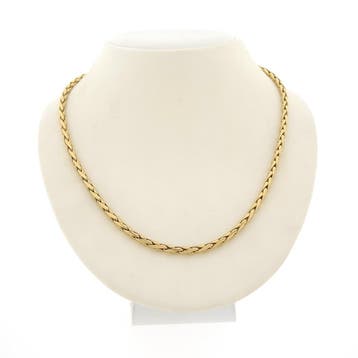 Vintage gouden cardano schakelcollier (Ketting), Ophalen of Verzenden