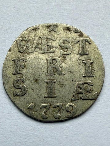 Nederland, West-Friesland Wapenstuiver 1779 (Zonder