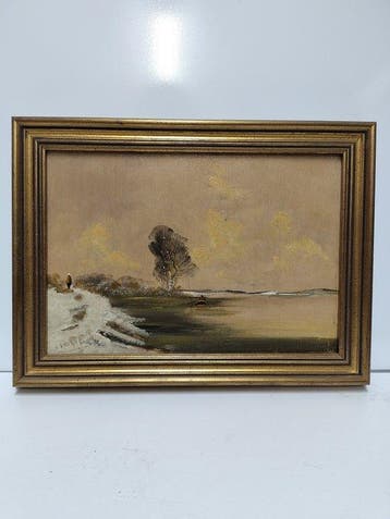École néerlandaise (XX) - Zomer- en winterlandschap met