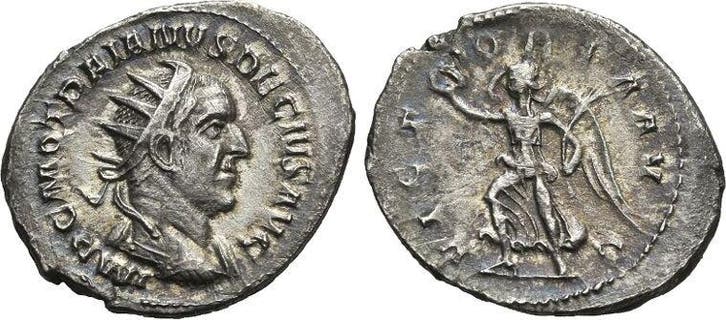 249-251 n Chr Rom Trajanus Decius 249-251 n Chr, Timbres & Monnaies, Monnaies & Billets de banque | Collections, Envoi