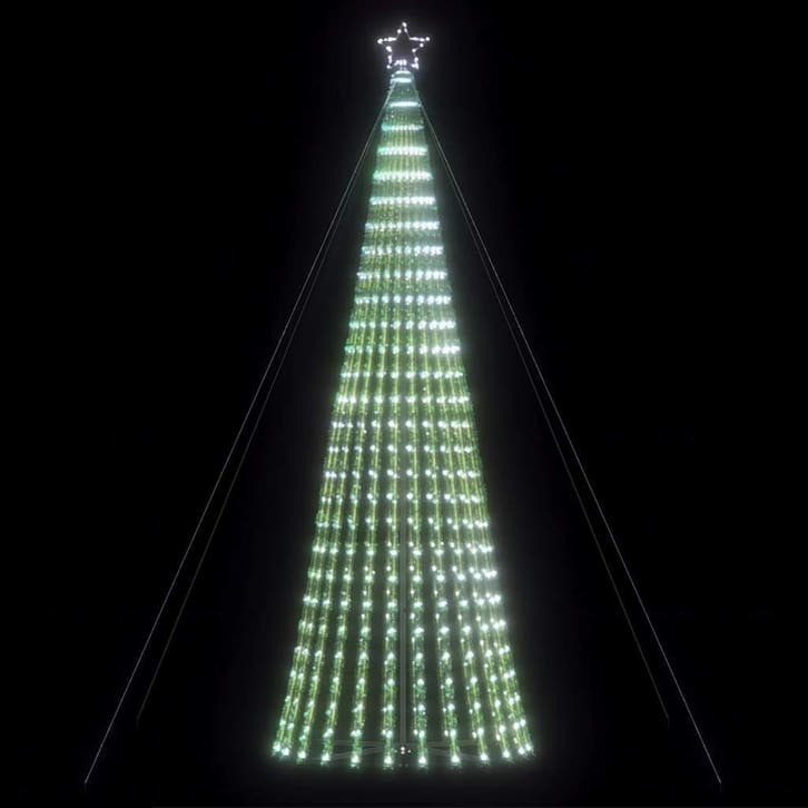 vidaXL LED-kerstboom 1028 LEDs koud wit 403 cm, Diversen, Kerst, Nieuw, Verzenden