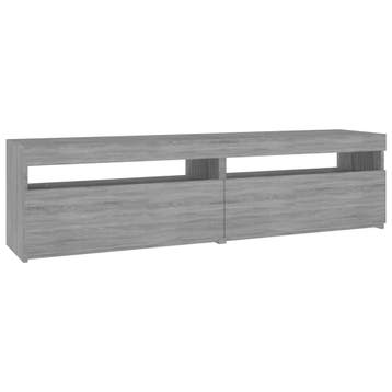 vidaXL Tv-meubelen met LED-verlichting 2 st 75x35x40 cm, Huis en Inrichting, Verzenden, Nieuw