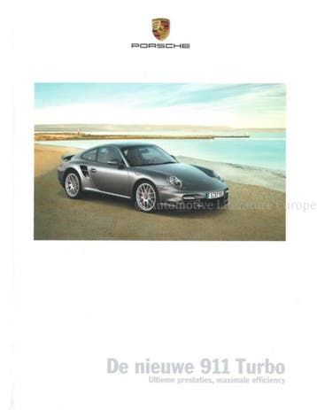 2010 PORSCHE 911 TURBO HARDCOVER BROCHURE NEDERLANDS, Nieuw