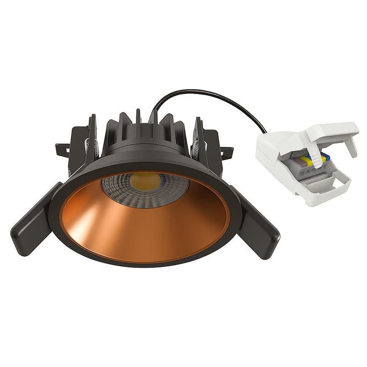 Spots inbouw Ivar Inbouwspot Zwart/Koper Binnenverlichting, Maison & Meubles, Lampes | Autre, Envoi