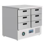 Koelwerkbank | 240L | 6 Laden (1/1 GN) | +2°C/+8°C |, Verzenden
