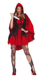 Roodkapje Halloween Kostuum Dames, Verzenden, Nieuw