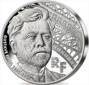 Frankrijk. 25 Euro 2023 Gustave Eiffel mit NFC-Chip 2 oz