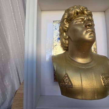 Ldm. - Figuur - Maradona Golden Bust – Opera Unica By Ldm -
