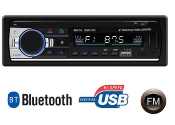 Autoradio auto radio 1DIN 1 DIN bluetooth 2x USB AUX FM SD, Verzenden